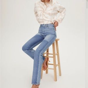 Cynthia Shadow High Rise Long Jeans - size 30